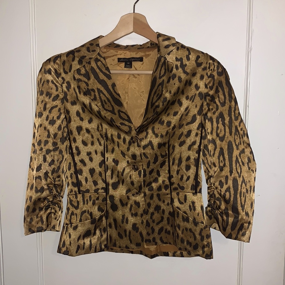 VINTAGE 1980s women’s leopard print blazer